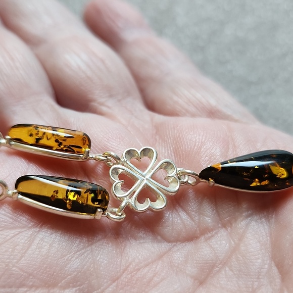 💕 Sterling Silver and Amber necklace💕 - Picture 8 of 8